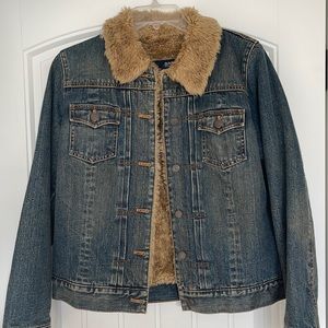 Gap denim, Sherpa lined jacket. Excellent condition.